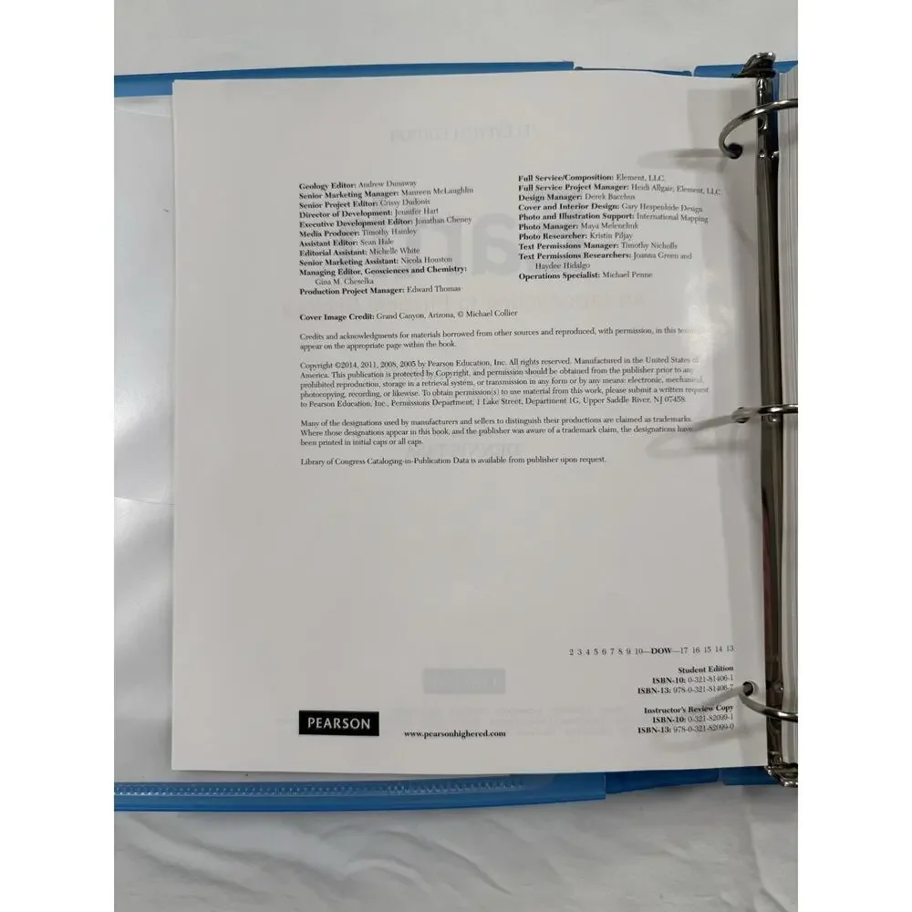 Earth Science (Masteringgeology) - Loose Leaf, by Tarbuck Edward; Lutgens - Good